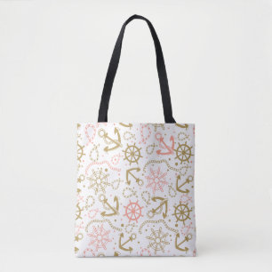 Bolso De Tela Modelo de oro del ancla