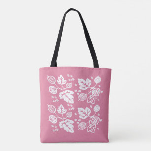 Bolso De Tela Modelo de Pyrex del vintage - rosa de la grosella