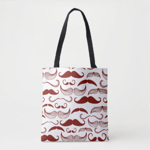 Bolso De Tela Modelo del bigote, estilo retro 3