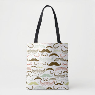 Bolso De Tela Modelo del bigote, estilo retro 4