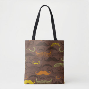 Bolso De Tela Modelo del bigote, estilo retro 5