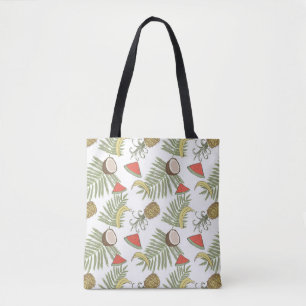 Bolso De Tela Modelo del bosquejo de la fruta tropical