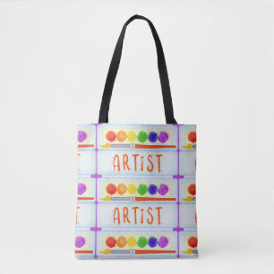 Bolso De Tela Modelo del cepillo de la paleta de la pintura de