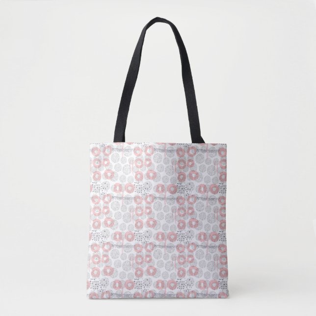 Bolso De Tela Modelo del círculo del lunar (Anverso)