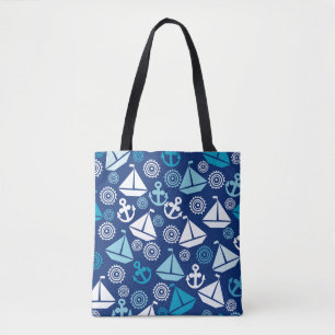 Bolso De Tela Modelo del dibujo animado con los veleros
