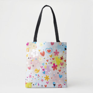 Bolso De Tela modelo del dibujo animado de la diversión
