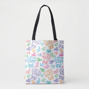 Bolso De Tela modelo del gato