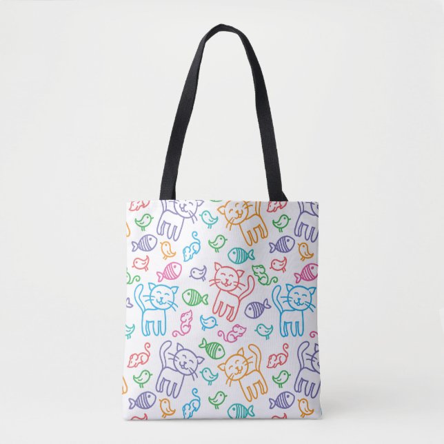 Bolso De Tela modelo del gato (Anverso)