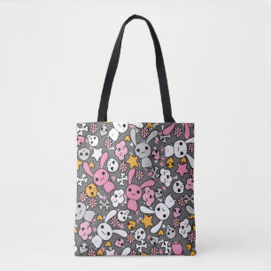 Bolso De Tela modelo del gris del kawaii