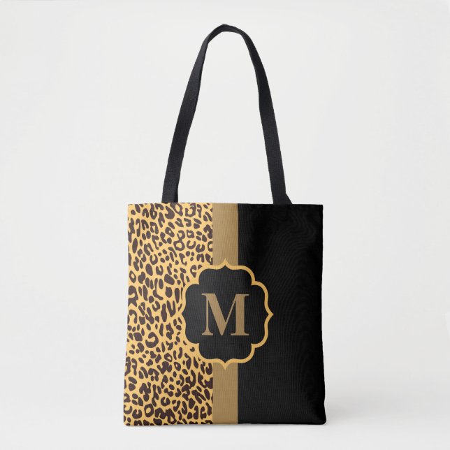 Bolso De Tela Modelo del leopardo (Anverso)
