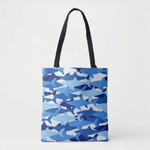 Bolso De Tela Modelo del tiburón azul