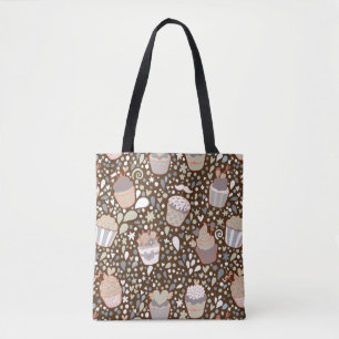 Bolso De Tela Modelo dulce hecho de magdalenas sabrosas
