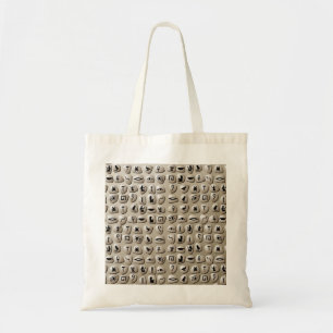 Bolso De Tela Modelo egipcio de las piedras de los Hieroglyphics