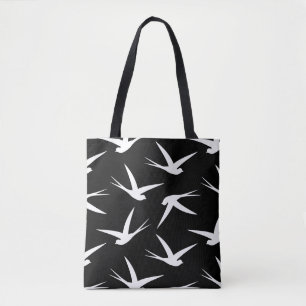 Bolso De Tela Modelo elegante libre del pájaro que vuela