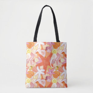 Bolso De Tela Modelo en colores pastel de la criatura del mar