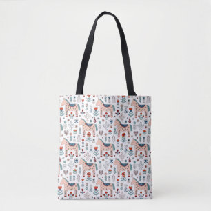 Bolso De Tela Modelo escandinavo del arte popular del caballo