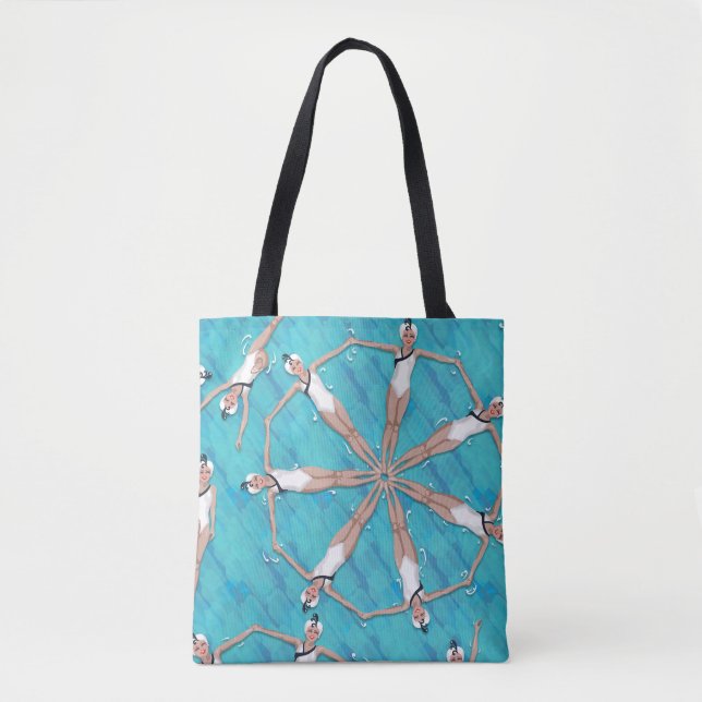 Bolso De Tela Modelo fresco de la natación de Sychronized (Anverso)