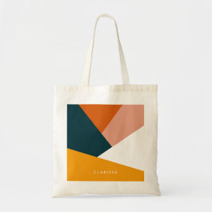 Bolso De Tela Modelo geométrico abstracto moderno del bloque de