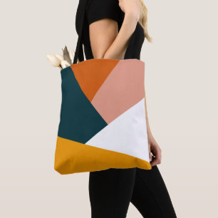 Bolso De Tela Modelo geométrico abstracto moderno del bloque de
