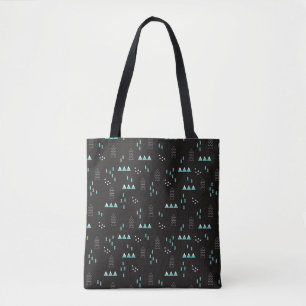 Bolso De Tela Modelo geométrico de la noche del país de las