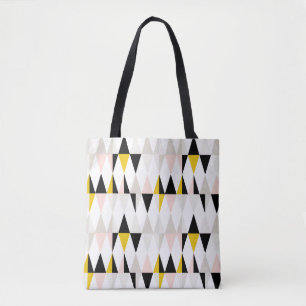 Bolso De Tela Modelo geométrico partido del triángulo