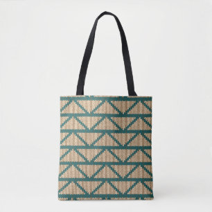 Bolso De Tela Modelo hecho punto estilo étnico