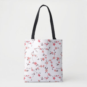 Bolso De Tela Modelo inconsútil de la acuarela con la primavera