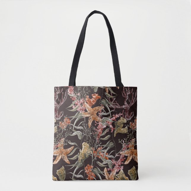 Bolso De Tela Modelo lamentable de la vida marina (Anverso)