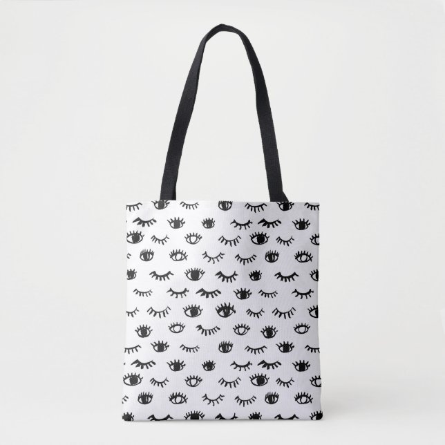 Bolso De Tela Modelo lindo de la pestaña del Doodle (Anverso)