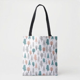 Bolso De Tela Modelo lindo del bosque del Doodle