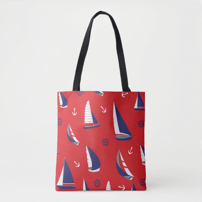 Bolso De Tela Modelo magro del velero (Anverso)