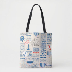 Bolso De Tela Modelo náutico del periódico