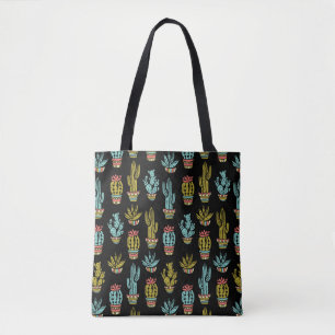 Bolso De Tela Modelo oscuro del cactus del Grunge