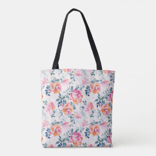 Bolso De Tela Modelo pintado de los rosas