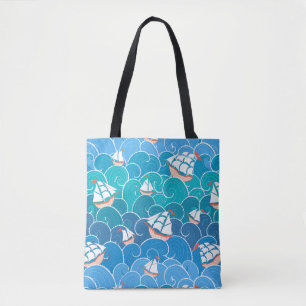 Bolso De Tela Modelo rocoso del mar