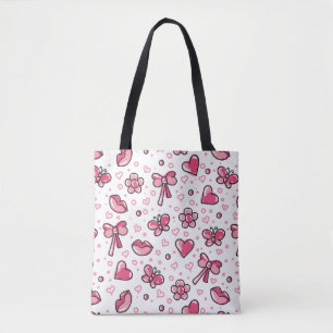 Bolso De Tela modelo romántico