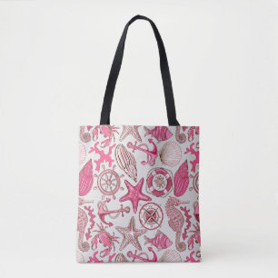 Bolso De Tela Modelo rosado del mar