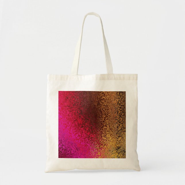 Bolso De Tela Modelo rosado y del oro (Frente)