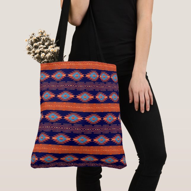 Bolso De Tela Modelo tribal al sudoeste (Detalle)