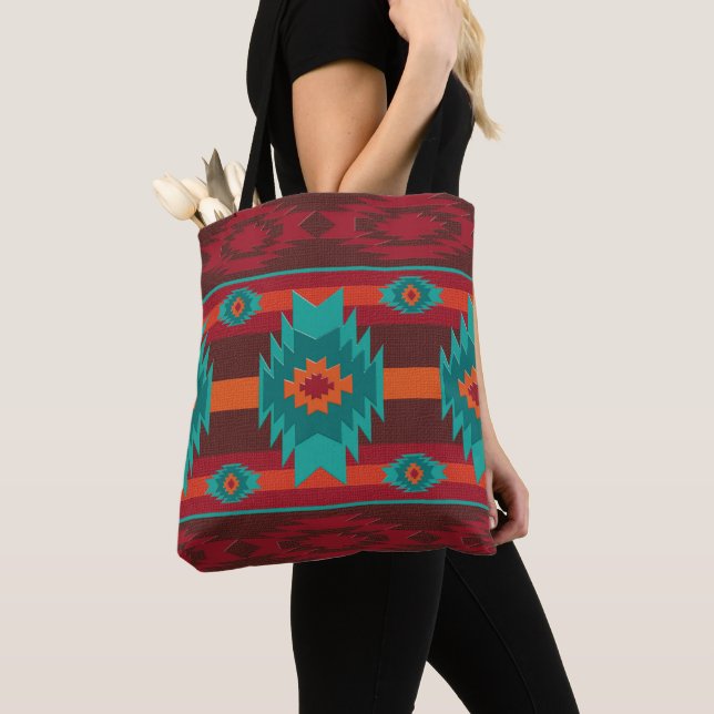 Bolso De Tela Modelo tribal étnico de Shouthwestrn (Detalle)