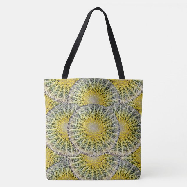 Bolso De Tela Modelo tropical de los cactus de la esfera (Anverso)