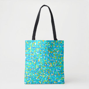 Bolso De Tela Modelo verde azulado de resumen negro azul verde a