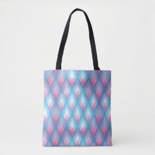 Bolso De Tela Modelo verde azulado y rosado del pétalo