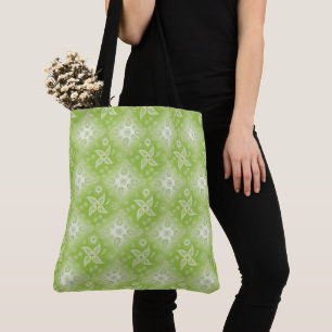 Bolso De Tela Modelo verde de la cal de Paisley