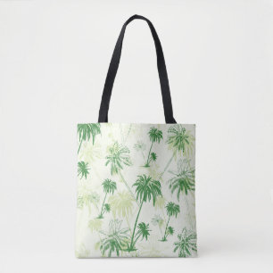 Bolso De Tela Modelo verde de la palmera