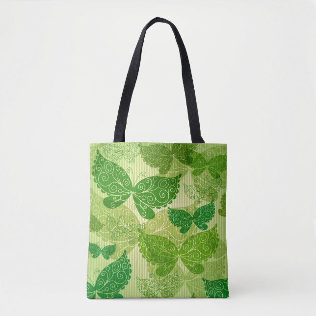 Bolso De Tela Modelo verde de la primavera (Anverso)