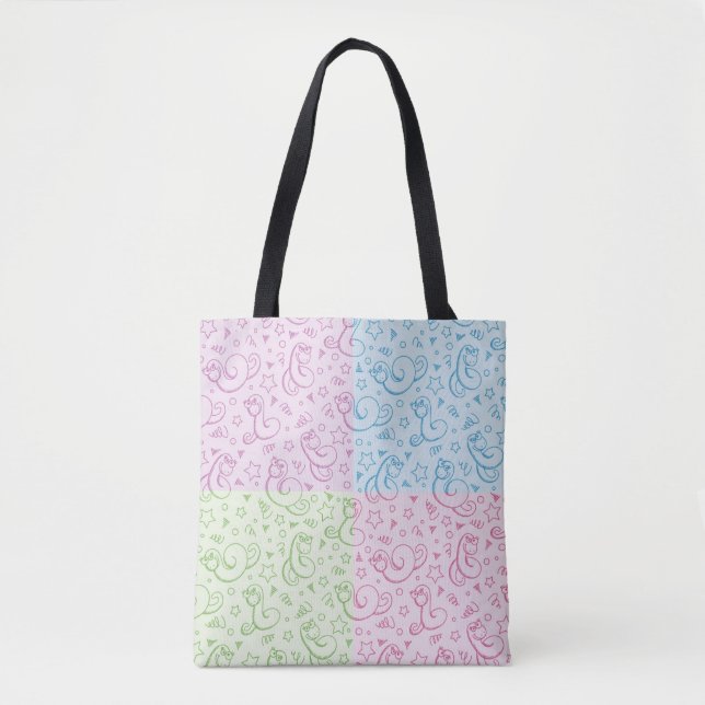 Bolso De Tela modelos con las serpientes (Anverso)