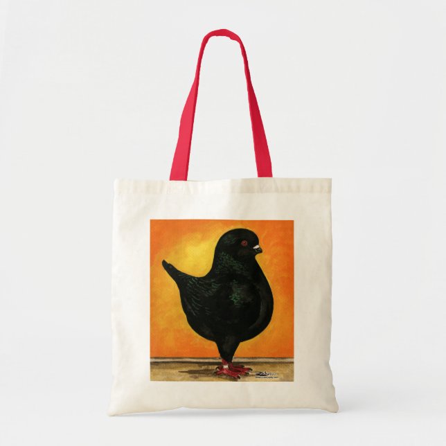Bolso De Tela Modena Black Schietti Pigeon (Frente)