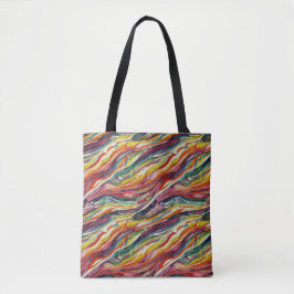 Bolso De Tela Modern abstract geometric digital pattern 40