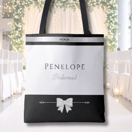 Bolso De Tela Modern Bridesmaid Gift | Luxury Typography Tote